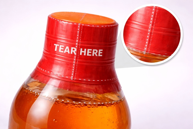 Easy-tear Line on Beverage Bottles